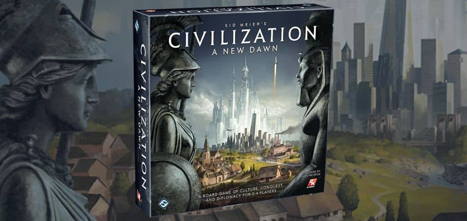 Коробка с настольной игрой Civilization: A New Dawn 4X
