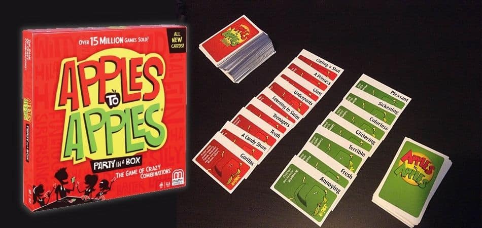 Коробка и карточки для настольной игры Apples to Apples