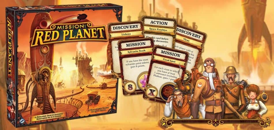 Миссия: коробка и карты для настольной игры Red Planet