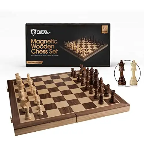 Магнитные деревянные шахматы