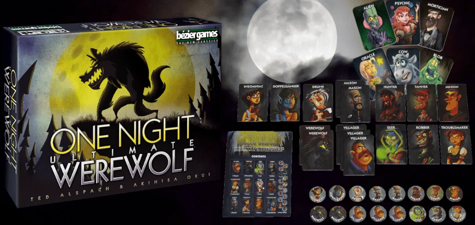 Настольная игра One Night Ultimate Werewolf для 6 игроков