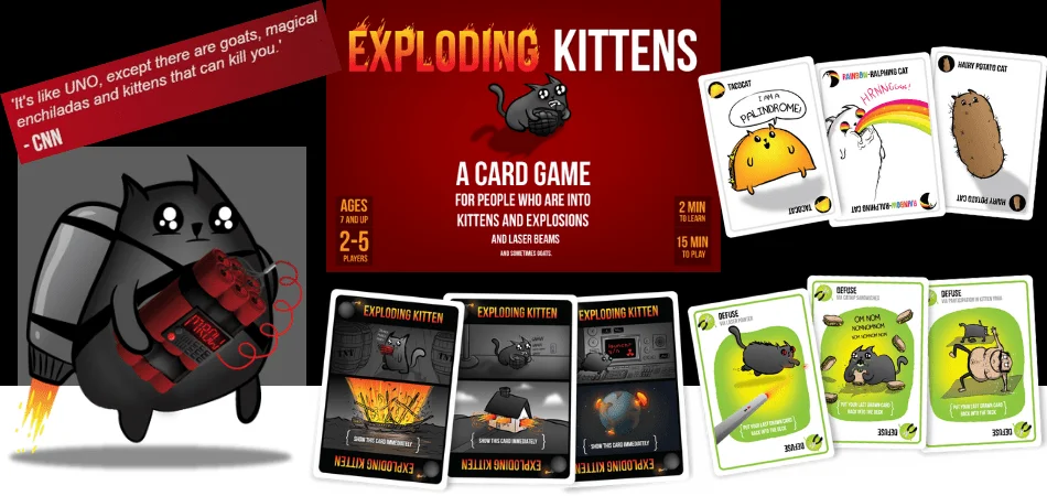Карточная игра «Взрывающиеся котята»