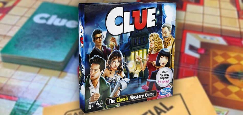 Коробка и доска для настольной игры Clue 2012